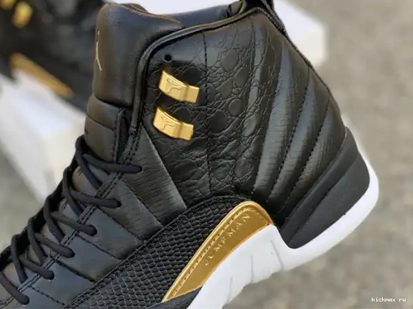Rep MAX Air Gold-White Metallic AO6068-007 12 Jordan Black 'Reptile' Retro 0328